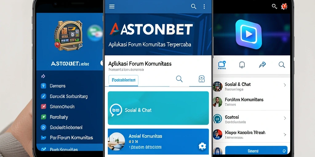 Antarmuka pengguna ASTONBET menampilkan forum komunitas yang dinamis.