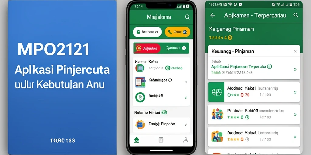 Tampilan antarmuka MPO2121 yang ramah pengguna untuk pinjaman.
