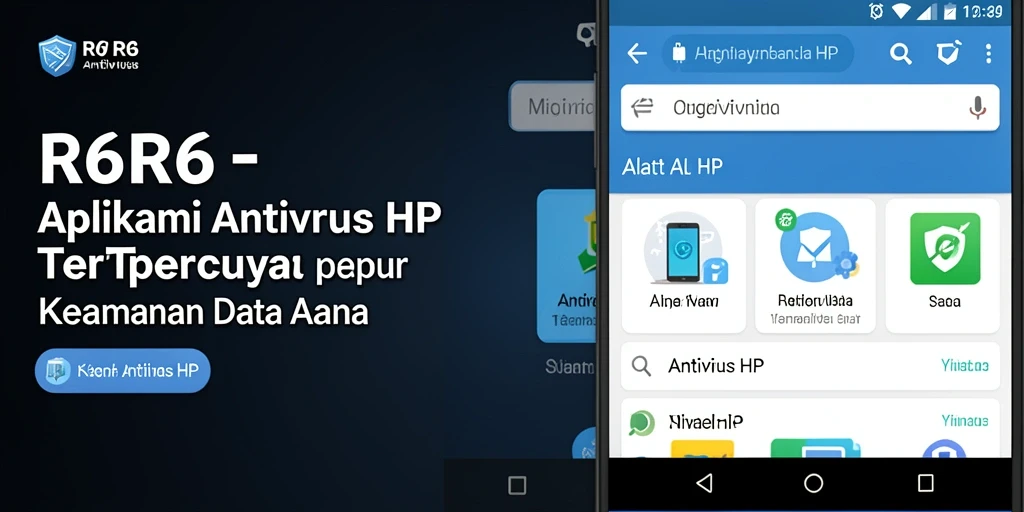 Tampilan antarmuka aplikasi R6R6 yang modern dan user-friendly.