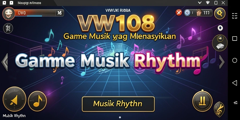Antarmuka VW108 yang menarik dengan fungsi Musik Rhythm yang interaktif.
